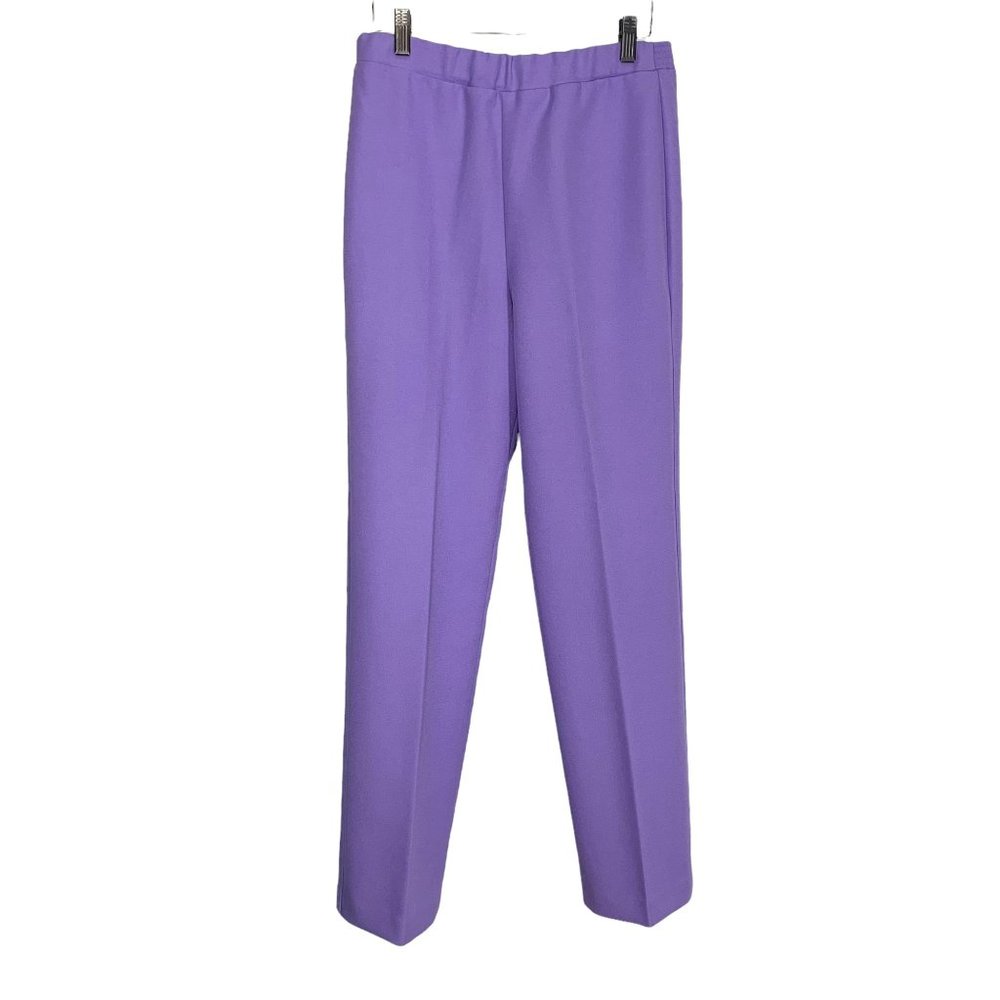 Vintage 90s Purple Costal Grandmother Pull On High Waist Medium
